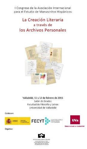 I Congreso AIEMH: La creación literaria a través de los Archivos Personales