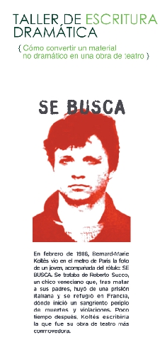 Taller de escritura dramática