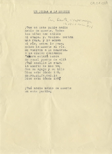 CLARA MIRANDA, IN MEMORIAM