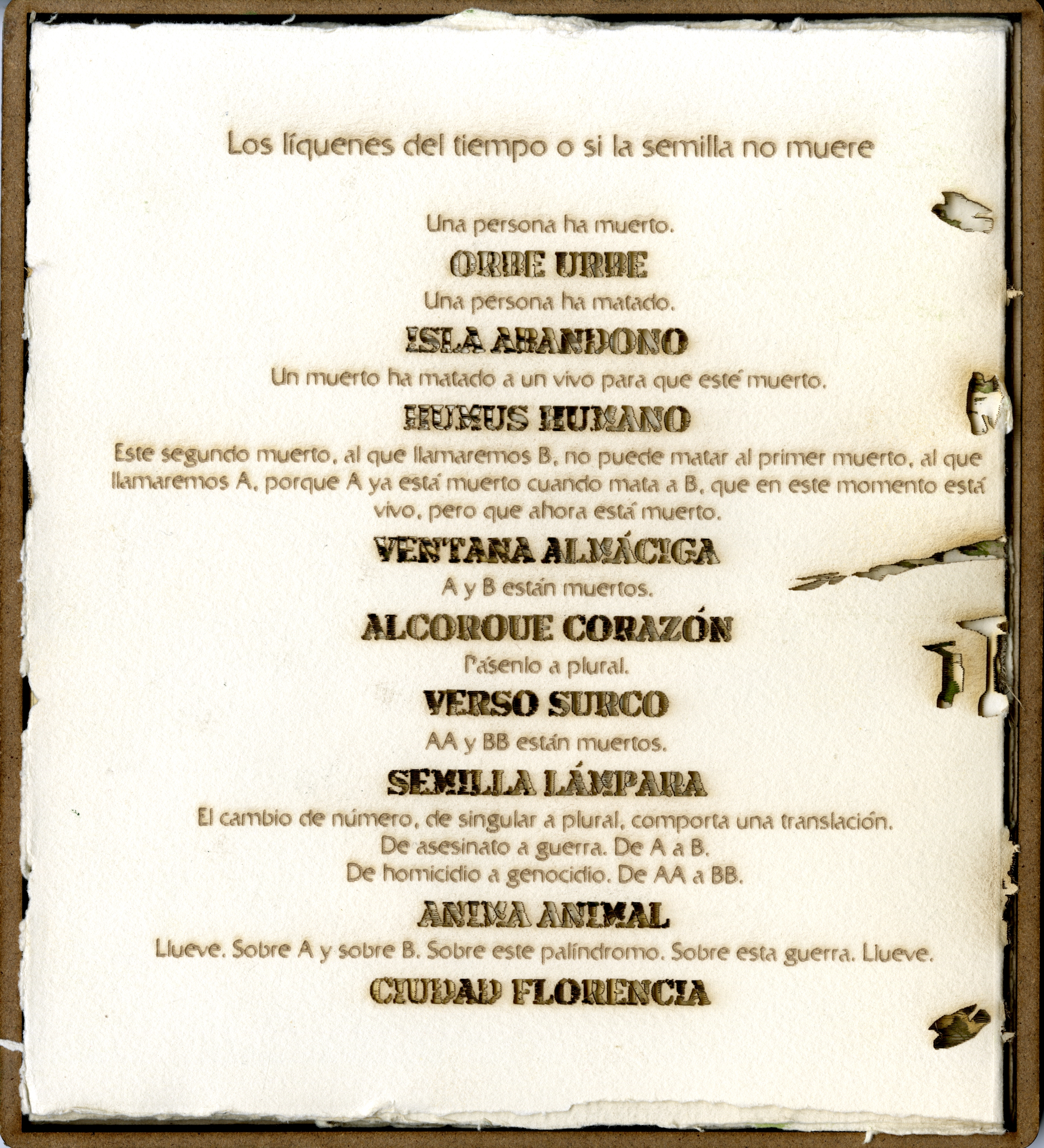 Accesit VII Premio Francisco Pino de Poesía Experimental